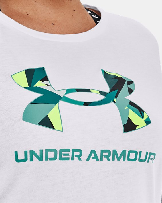 Women's UA Sportstyle Graphic Short Sleeve in White image number 3